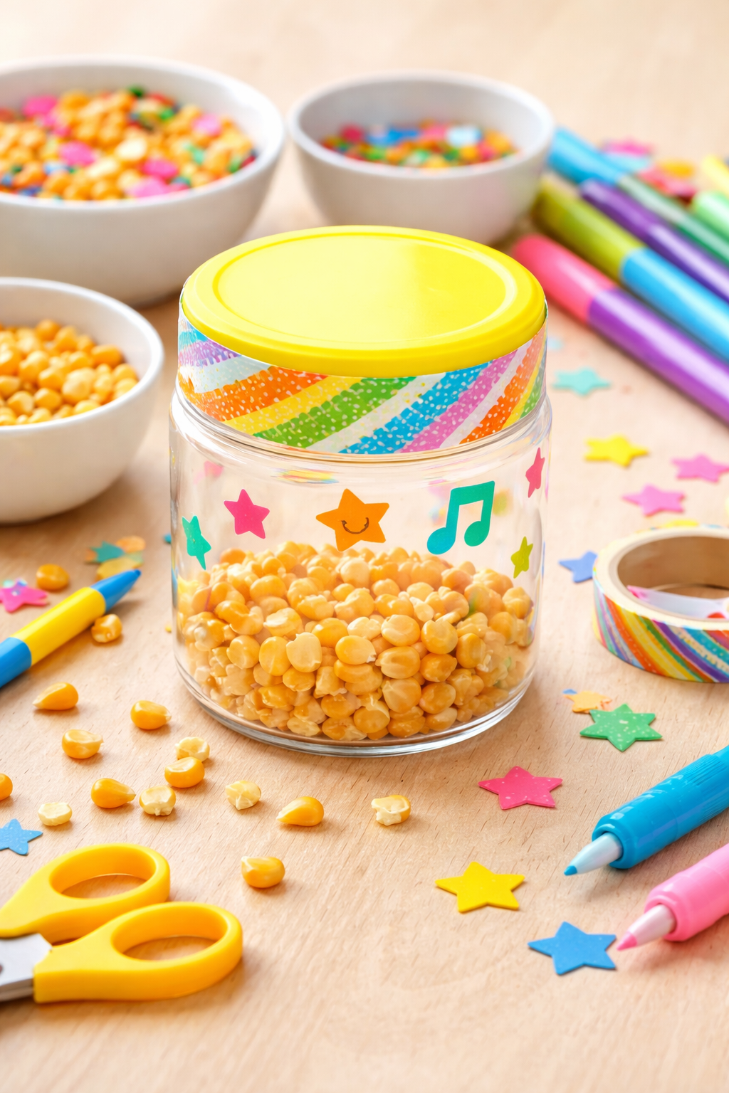 DIY Kid-Friendly Instrument: Make a Shaker with Popcorn Kernels