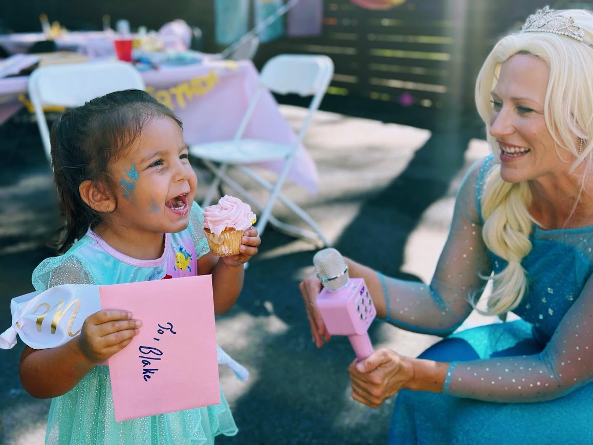 Meg doing Disney Princess Singing For Birthday